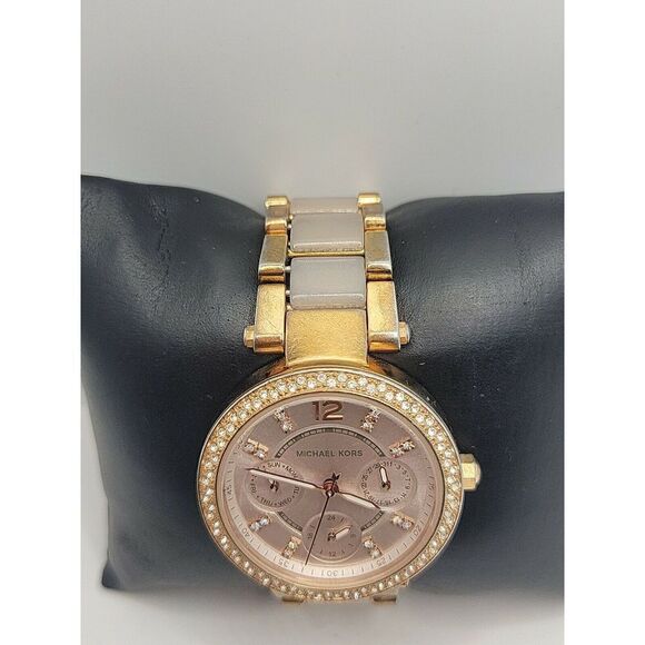 Michael Kors Parker Mini MK6110 Women's Stainless Steel Analog Dial Watch AM135 - Picture 4 of 10